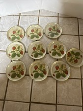 Vintage Coasters Strawberry  Metal Set  of 10...