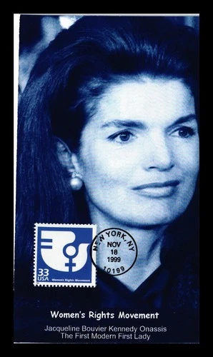 DR JIM STAMPS US COVER JACQUELINE KENNEDY ONASSIS WOMEN'S RIGHTS MOVEMENT FDC