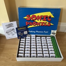 Sonic Phonics educational game, 51 sound tiles sensory learning reading phonics 