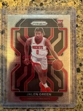 2021-22 Panini Prizm Jalen Green #306 Houston Rockets RC Rookie Card. rookie card picture