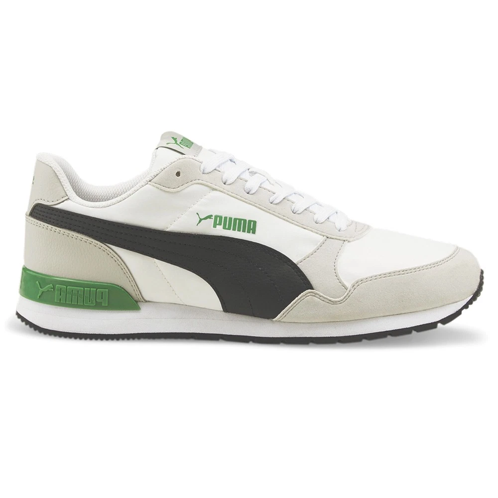 PUMA St Runner V2 Lace Up Mens Green, White Sneakers Casual Shoes 36527838