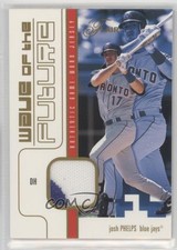 2003 Flair Wave of the Future Materials Gold 21/100 Josh Phelps #WOFG-JP 0af