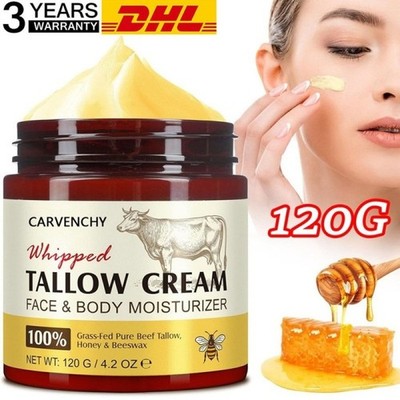 Beef Tallow Creme 120g, Rindertalg für Hautpflege, Rindertalg und Honigbalsam
