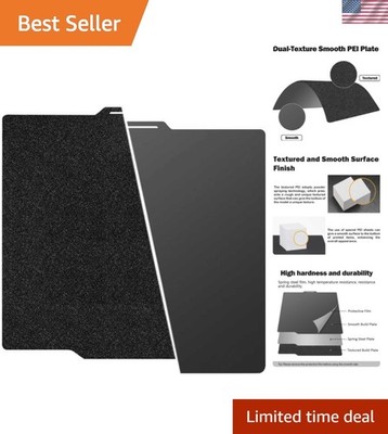 P1S Build Plate for Bambu Lab P2S/P1S/P1P/A1/X1C/X1E Dual-Textured and Smooth...