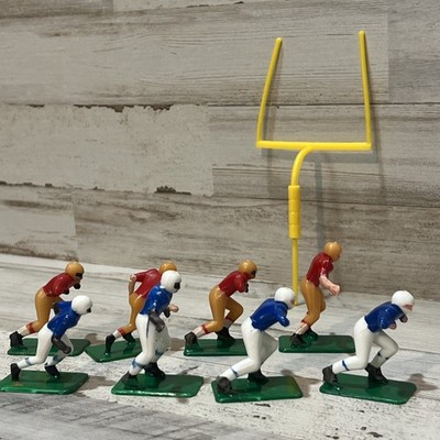 Vintage Football cake toppers Wilton-Chicago 1974 set of 9 goal players retro