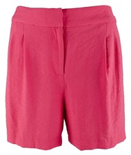 Vince Camuto Women's Summer Heat Solid Pull On Shorts Fuchsia 12