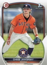 2023 Bowman Draft Chase Jaworsky 1st Bowman baseball card #BD-45 Houston Astros
