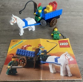 Lego Castle Forestmen 1877 Crusaders Cart 100% Complete 1990 Vintage no Box