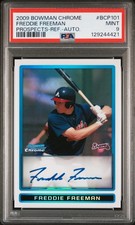 2009 Bowman Chrome Prospect Auto Refractor Freddie Freeman #BCP101 /500 PSA 9