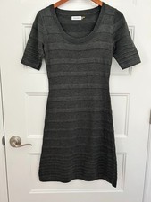 Calvin Klein Charcoal Knit Dress, Size XS