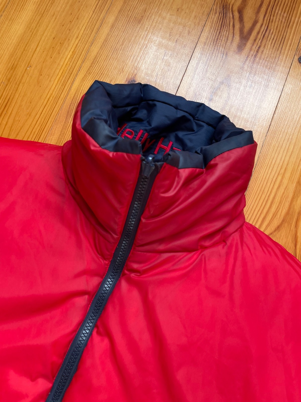 Helly Hansen Puffer Down Jacket Reversible Navy R… - image 13