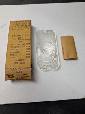 1964  Mercury Comet, Ford Thunderbird Front Turn Signal Lens. New C3AZ-13208B
