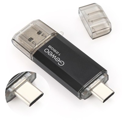 USB Stick 128 GB 2 in 1 OTG Flash Drive USB 2.0 Typ C 128 GB Memory Stick für
