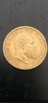 10 MARK 1903 - OR - WUERTTEMBERG - 180 000 EX - Photo 1/2