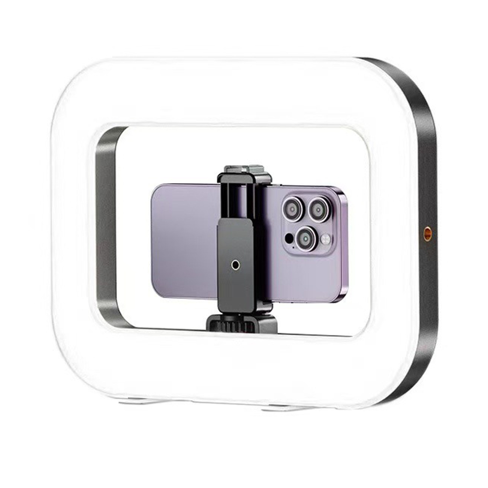 Compact Handheld Ring Light with Powerful Rechargeable Battery for
