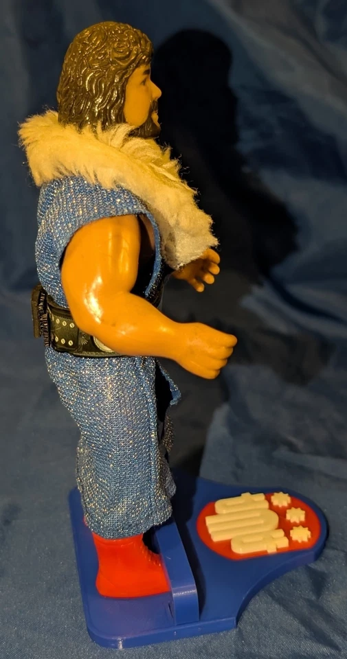 1985 Remco AWA Referee "Gorgeous" Jimmy Garvin Wrestling Figure W/ Belt & Stand - Image 4 of 4