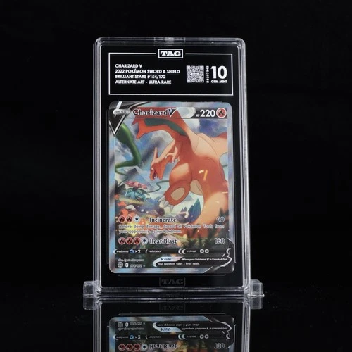 TAG 10 Gem Mint - Charizard V Brilliant Stars 154/172 Alternate Art Pokemon Card