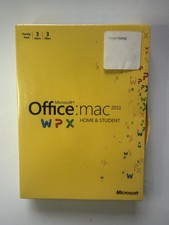 Microsoft Office: Mac 2011 Home Student - 3 Users / 3 Macs - Complete Box Set