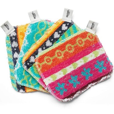 Skoy Scrub, 4-Pack Reusable, Non-Scratching Dish Scrubber for Kitchen and Hou...