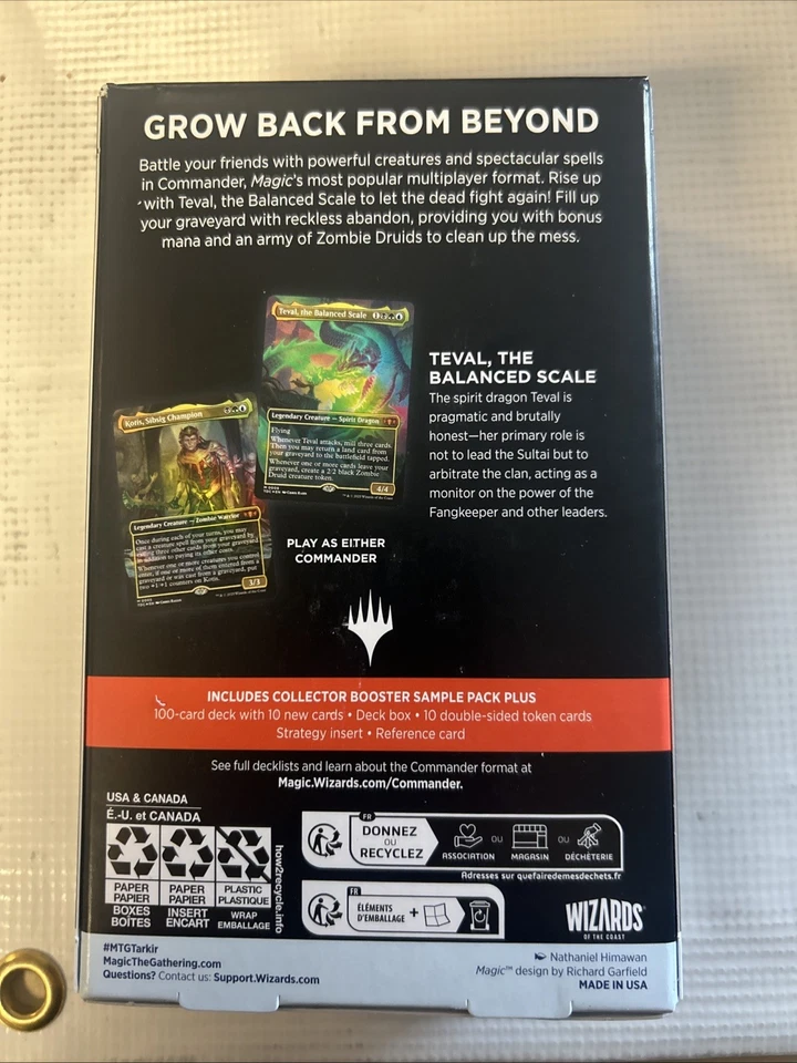 MTG Tarkir Dragonstorm Commander Deck - Sultai Arisen Brand New Sealed Free Ship - Image 2 of 2