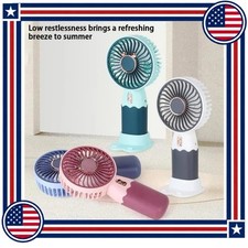 2 in 1 Mini Portable Handheld USB Fan and Phone Stand Rechargeable Desk Fan