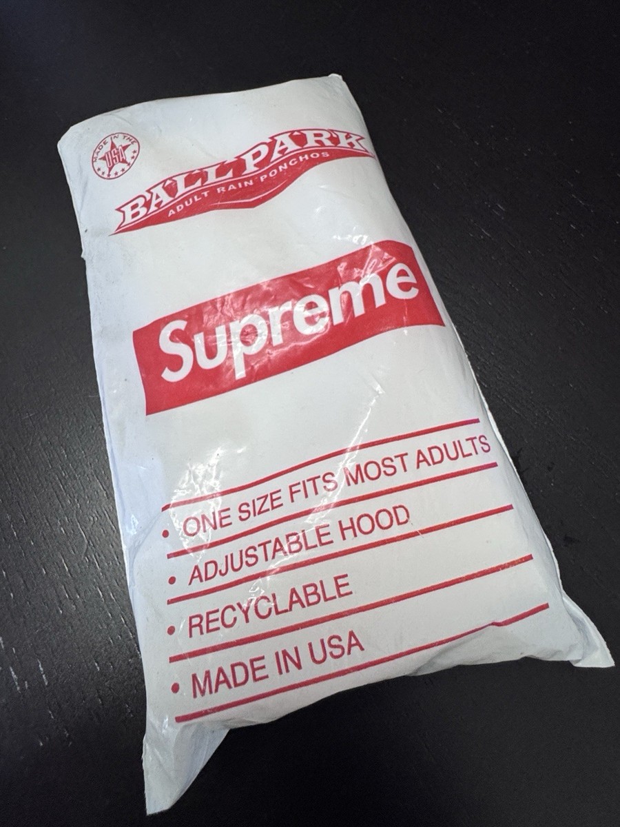 Supreme Ballpark Rain Poncho SS20 Season Gift Brand New 100