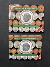 1991 Proof Coin Set Royal Australian Mint 25 Yrs Of Decimal Currency