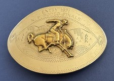 Vintage Ricardo Sterling Silver Entry 1971 N. P. Rodeo Finals Trophy Belt Buckle