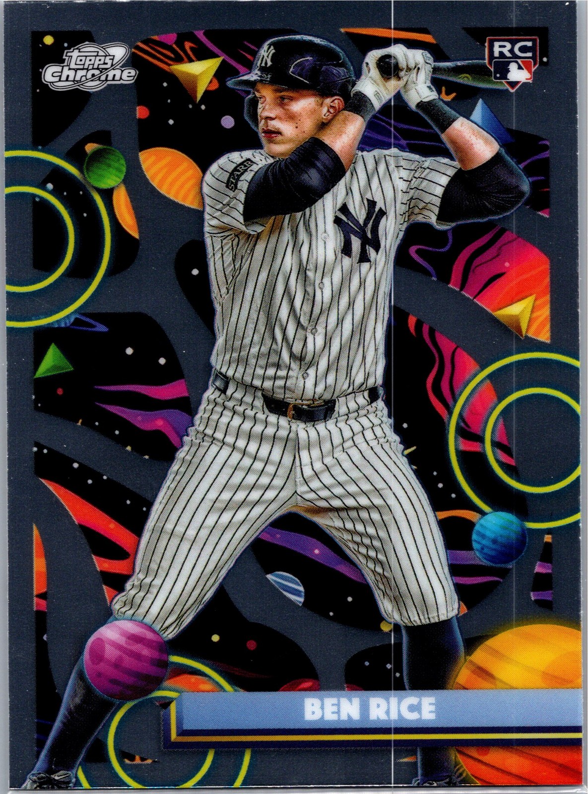 2025 Topps Chrome Cosmic #174 Ben Rice Rookie (RC) - New York Yankees