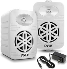 Pyle PDWRBT56WT 5.25" Outdoor Waterproof Bluetooth Speaker Pair White