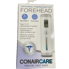 CONAIRCARE Infrared Forehead Thermometer - One Button Fever Detection - Accurate