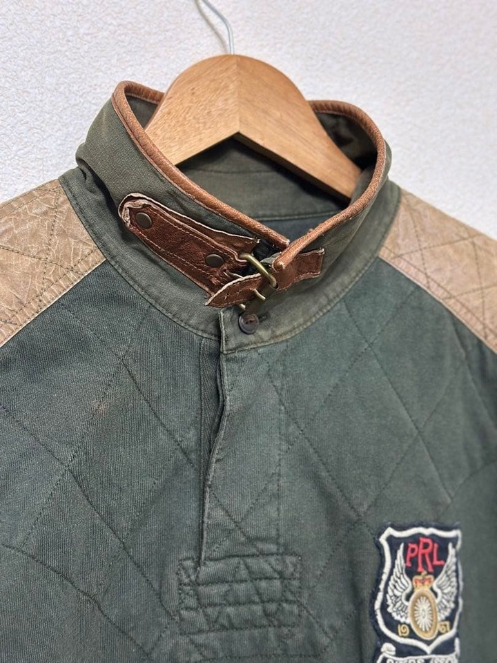 Vtg Polo Ralph Lauren Motorcycle Riders Club Patch Rugby Elbow Patch ...