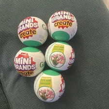 ZURU Surprise Capsule Mini Brands Create Garden NEW FACTORY SEALED  (Lot of 5)