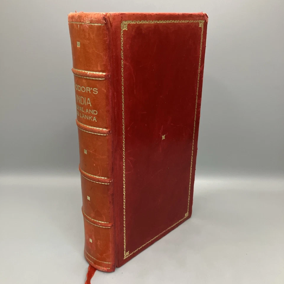 Fodor's India Nepal and Sri Lanka Leather Hardcover Book 1986 - Image 2 of 4