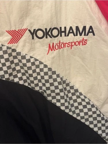 Vtg K-PRODUCTS Yokohama Motorsports Embroidery Windbreaker Jacket Size Medium image 2