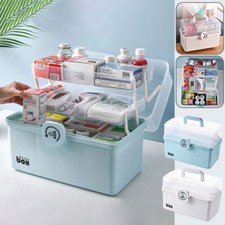 3 Layer First Aid Kit Emergency Medical Organizer Medicine Storage Box