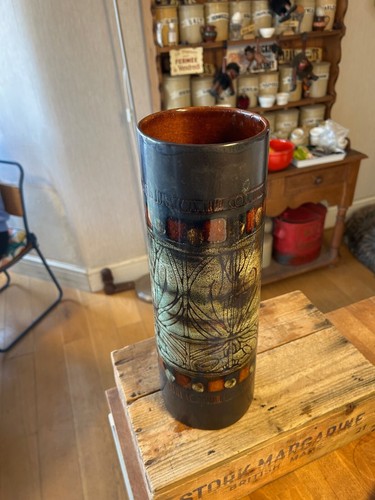 Vaso Vintage Ex.Alto e Grande Ceramica Arte Celtica Newlyn Cornovaglia - Ottime Dimensioni! - Foto 2 di 8