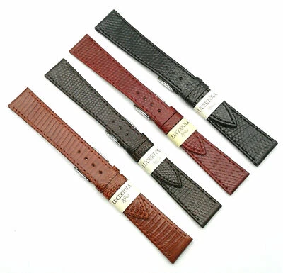 CINTURINO PER OROLOGIO IN LUCERTOLA CUCITA PRIMA SCELTA MORELLATO 14/16/18/20 MM