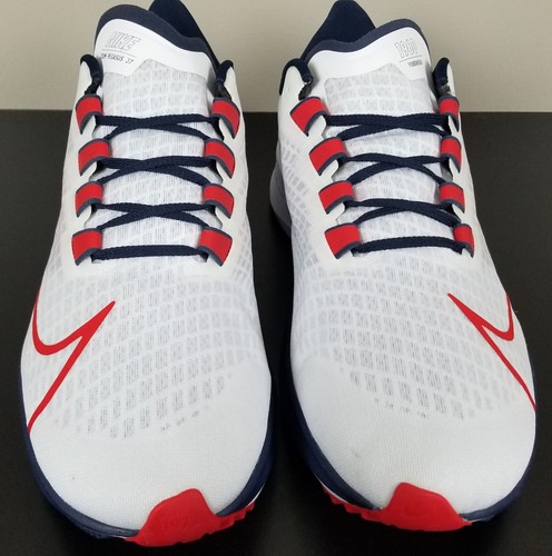 NIKE AIR ZOOM PEGASUS 37 "NEW ENGLAND PATRIOTS" WHITE BLUE CZ5456-100 (SIZE 15) - Picture 4 of 15