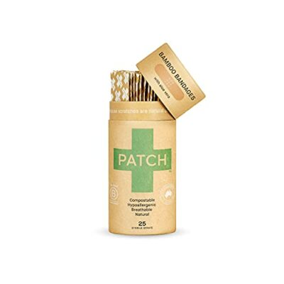 PATCH Eco-Friendly Bamboo Bandages for Burns & Blisters, 25ct