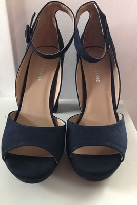 Women's Reeta Block-Heel Platform Sandals Navy Size 9, 8 & 8.5 M Sun Stone | eBay