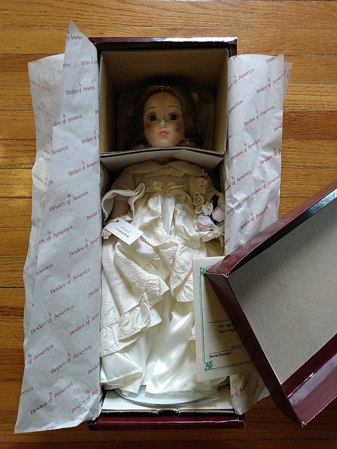 Danbury Mint Doll Brides of America, Abigail