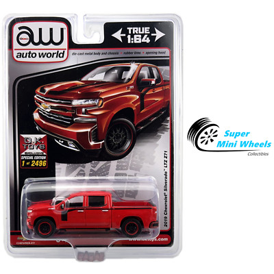 Auto World 1:64 - 2019 Chevrolet Silverado LTZ Z71 Red