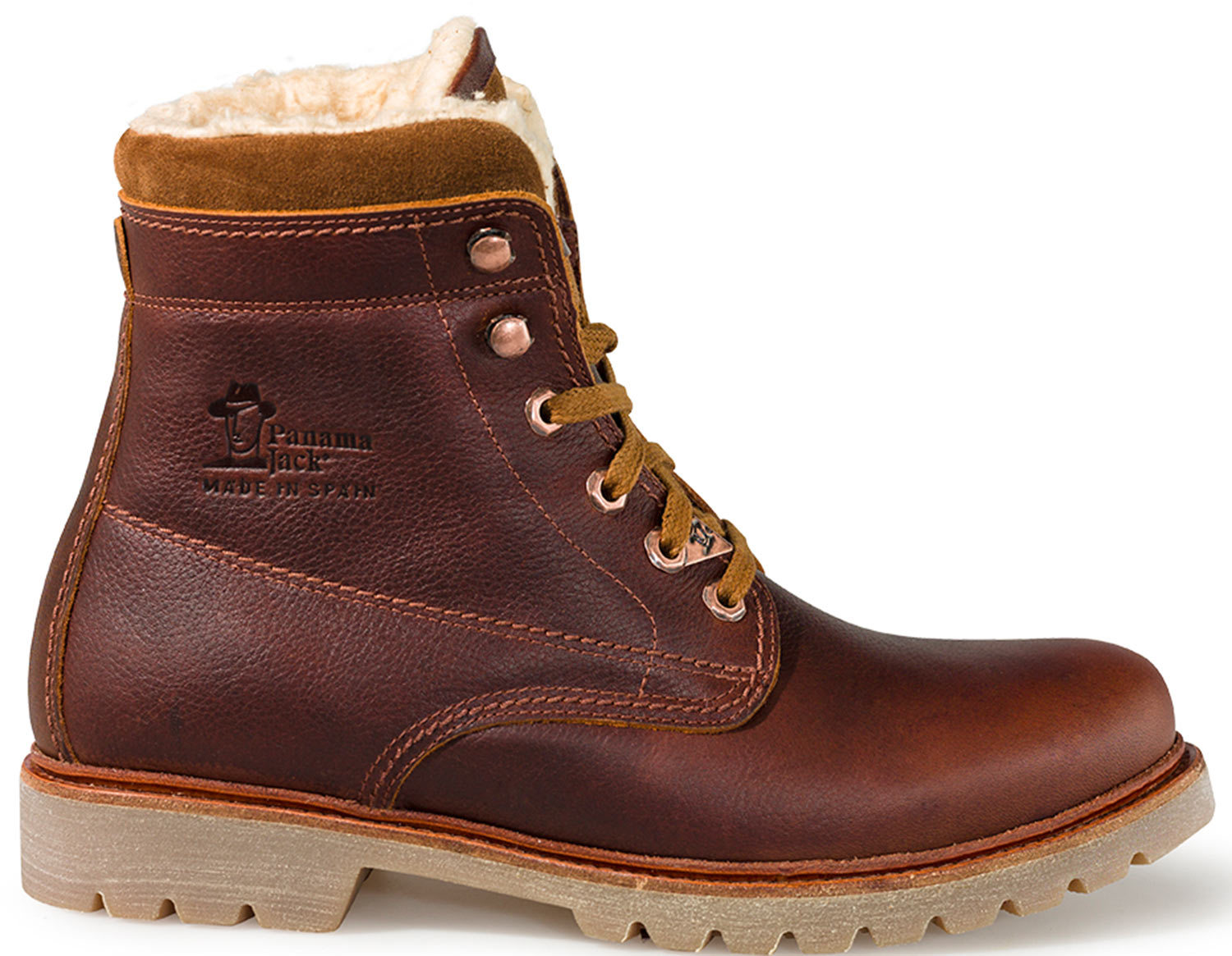 Panama Jack señores panamá 03 aviator c22 botas de cuero marrón NUEVO Panama Jack señores panamá 03 aviator c22 botas de cuero marrón NUEVO