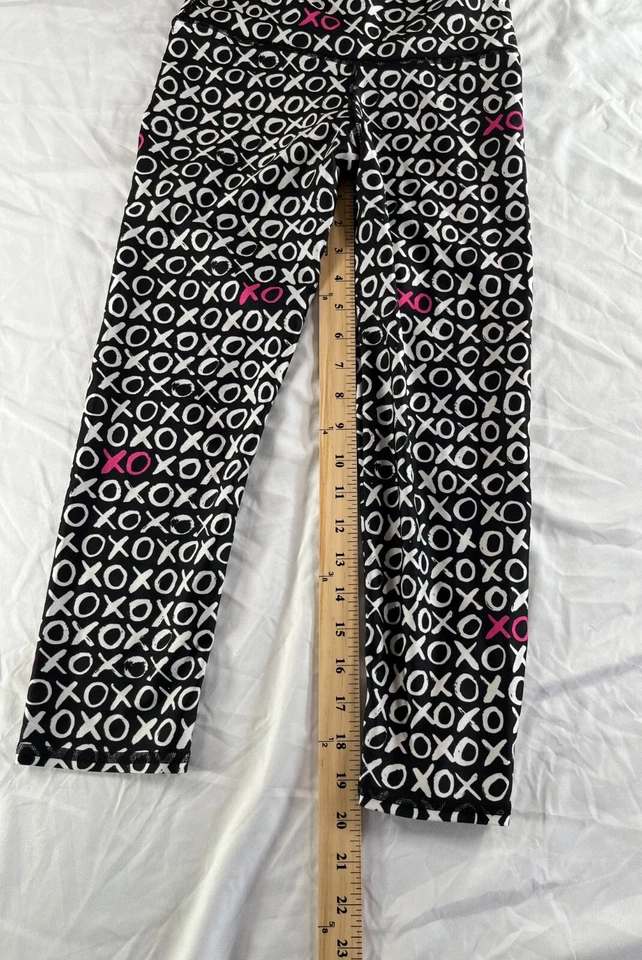 Leggings Talla Pequeña Emily Hsu Blanco y Negro XOXO Hechos en EE. UU. Para Mujer Foto 4 de 4