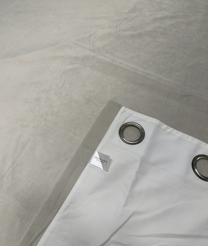 Par de cortinas de ojales forradas de terciopelo John Lewis, champán, W167 x gota 182 cm - Imagen 2 de 4