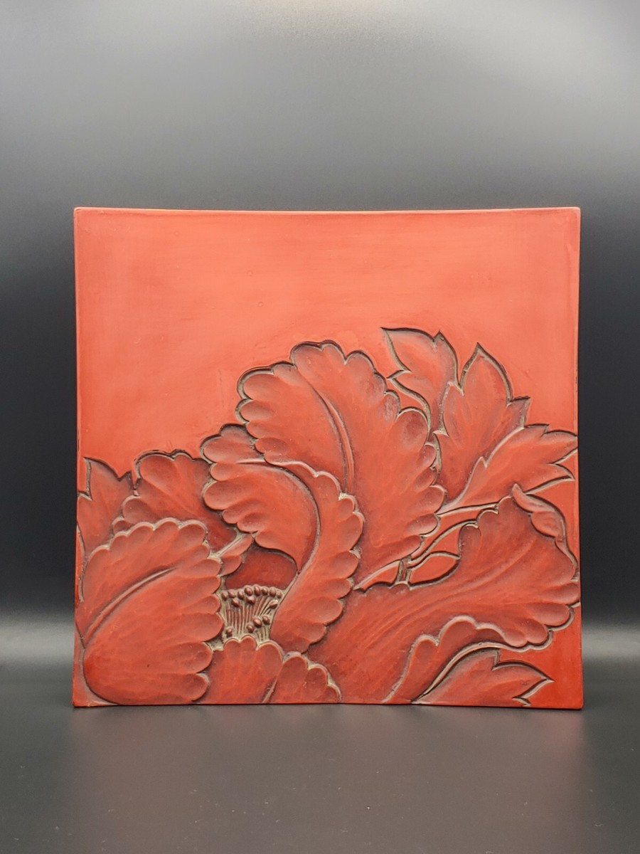 骨董镰仓雕漆黑川Antique Japanese Kamakura Cinnabar Lacquerware