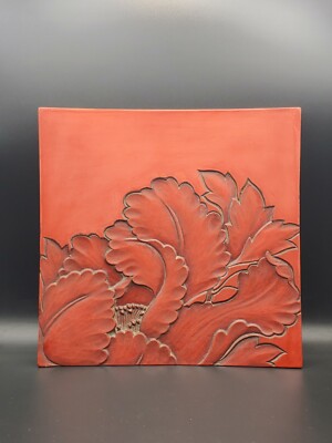骨董镰仓雕漆黑川Antique Japanese Kamakura Cinnabar Lacquerware