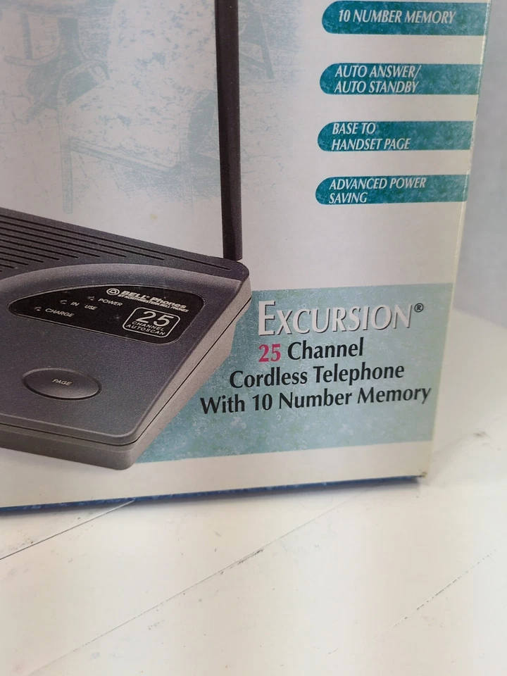 Nuevo Northwestern Bell Teléfonos Excursión Teléfono Inalámbrico Retro Negro 32501-4 Foto 4 de 4