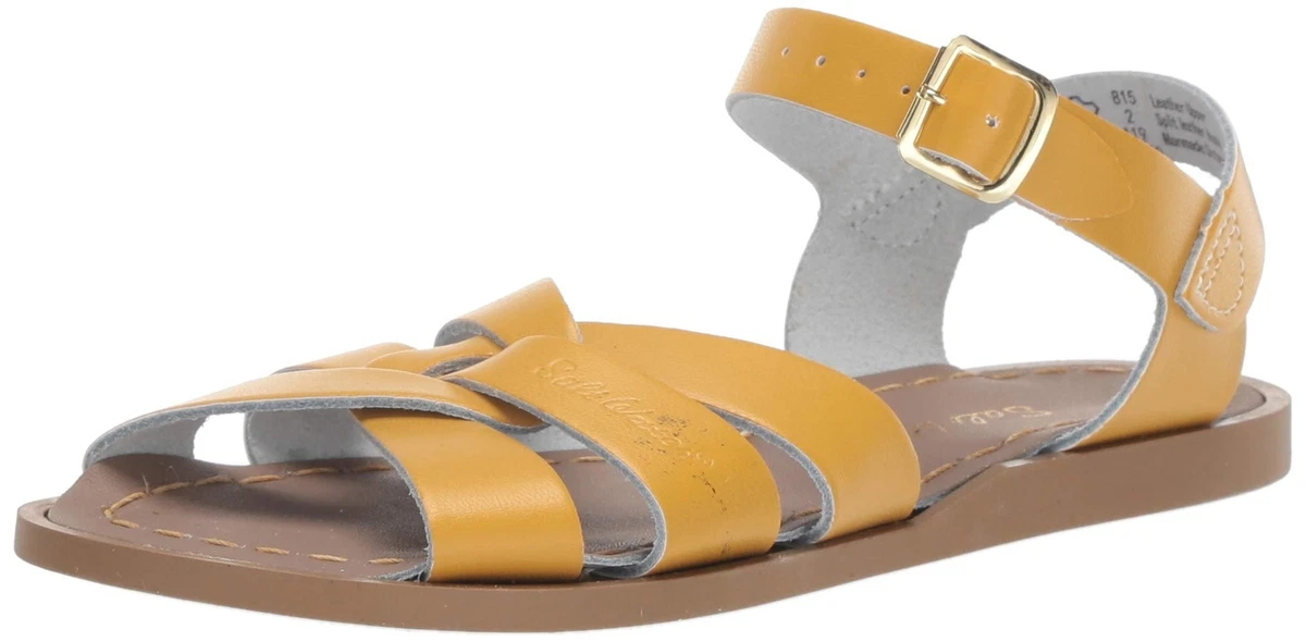 Salt Water Sandals Mustard Size 4 Big Kid 6 Women s Free